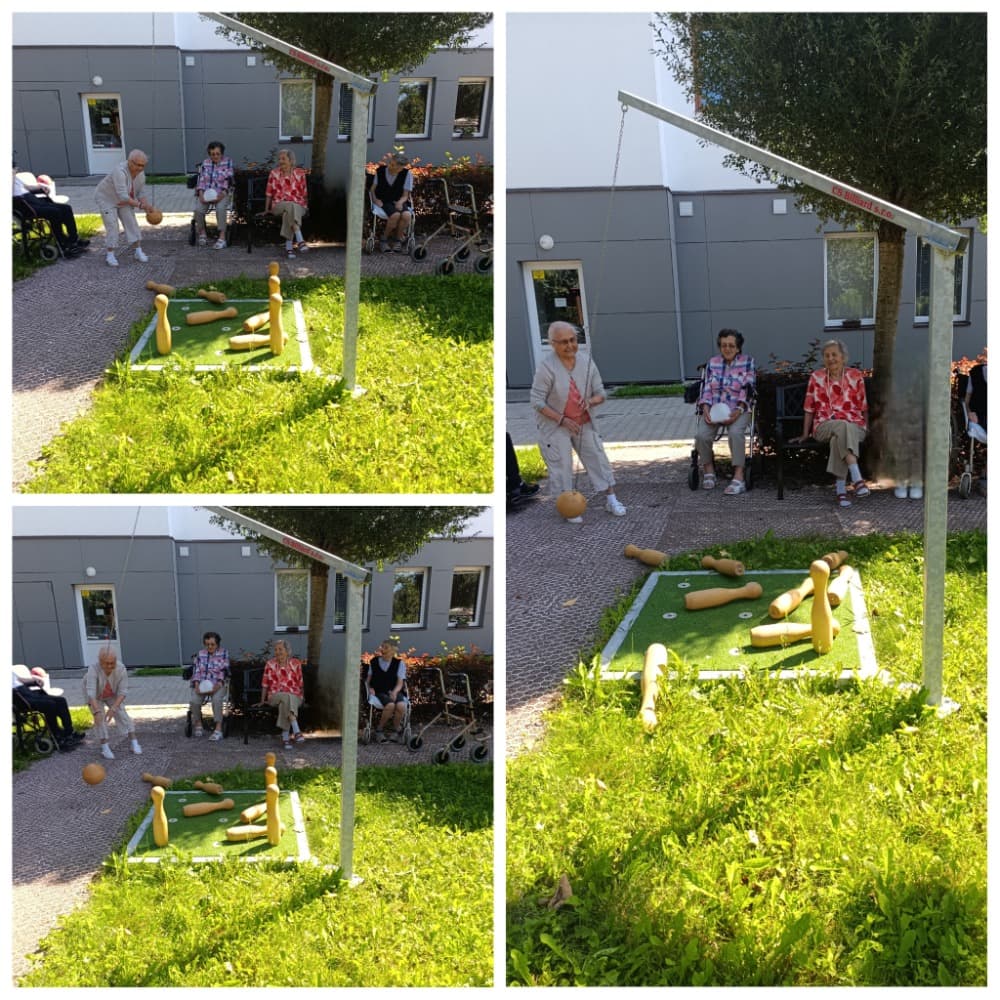 Společně na zahradě: Cvičení a kuželky?️‍♂️??️‍♀️